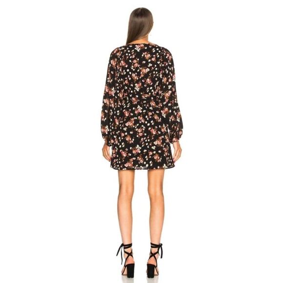 A.L.C. Carlo Wrap Long Sleeve Floral Mini Dress - Picture 3 of 9